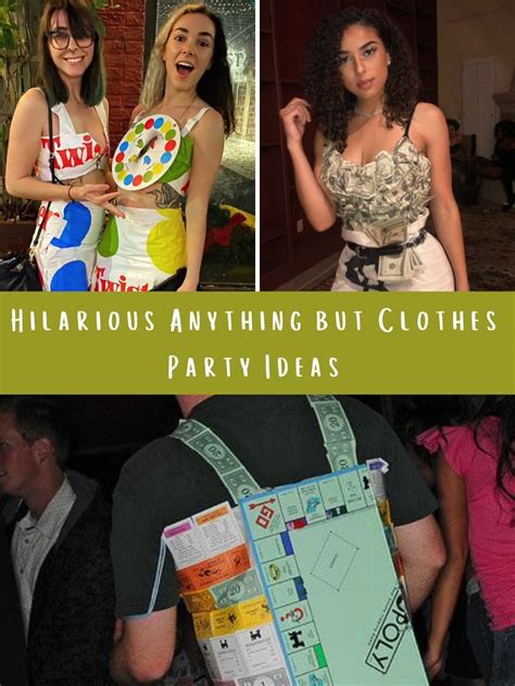 anything but clothes ideas|anything but clothes party flyer.